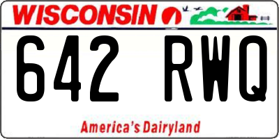 WI license plate 642RWQ