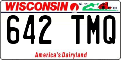 WI license plate 642TMQ