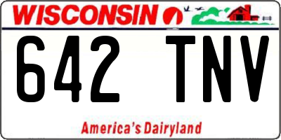 WI license plate 642TNV
