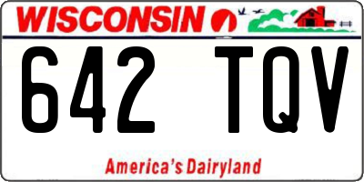 WI license plate 642TQV