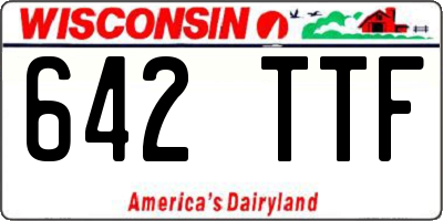 WI license plate 642TTF