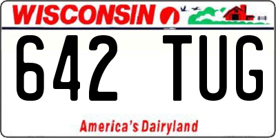 WI license plate 642TUG