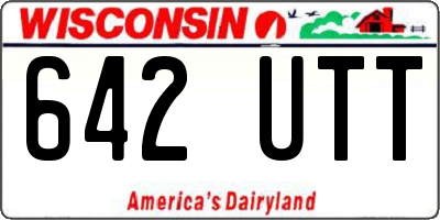 WI license plate 642UTT