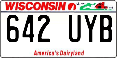 WI license plate 642UYB