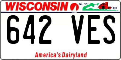 WI license plate 642VES