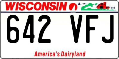 WI license plate 642VFJ