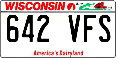 WI license plate 642VFS