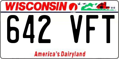 WI license plate 642VFT
