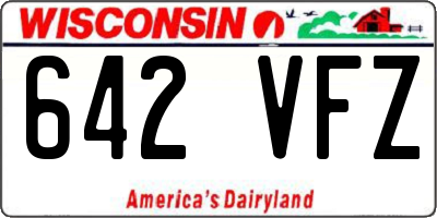 WI license plate 642VFZ