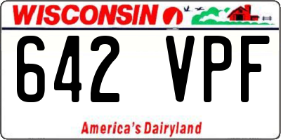 WI license plate 642VPF