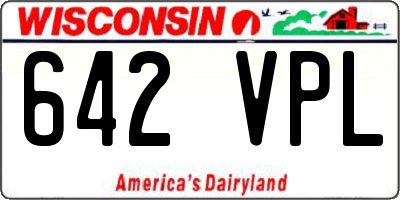 WI license plate 642VPL