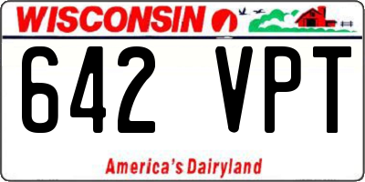 WI license plate 642VPT