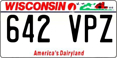 WI license plate 642VPZ