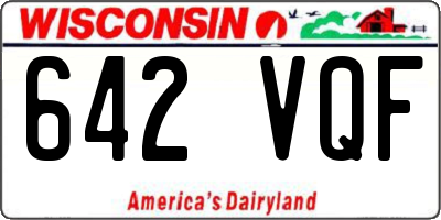 WI license plate 642VQF