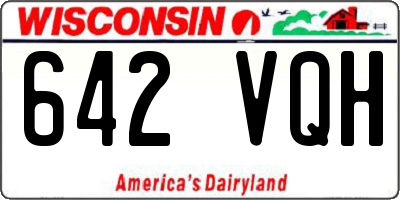 WI license plate 642VQH