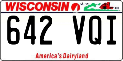 WI license plate 642VQI
