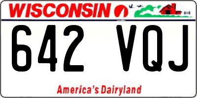 WI license plate 642VQJ