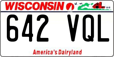 WI license plate 642VQL