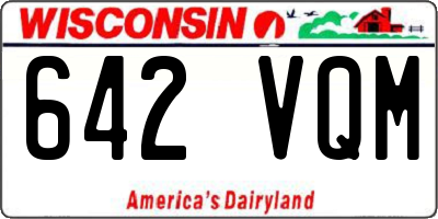 WI license plate 642VQM