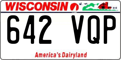 WI license plate 642VQP