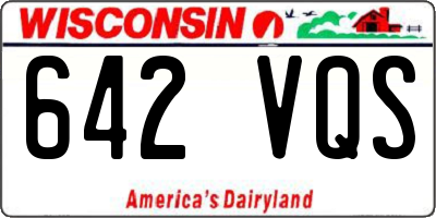 WI license plate 642VQS