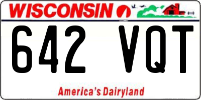 WI license plate 642VQT