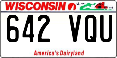 WI license plate 642VQU