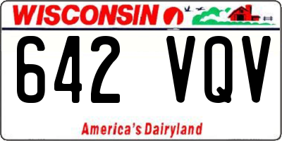 WI license plate 642VQV