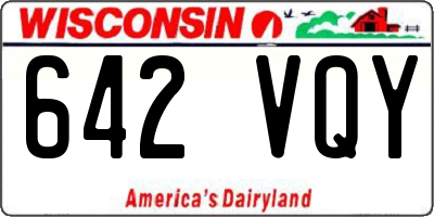 WI license plate 642VQY