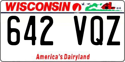 WI license plate 642VQZ