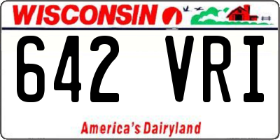 WI license plate 642VRI