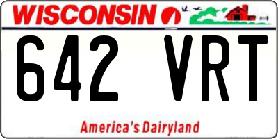 WI license plate 642VRT