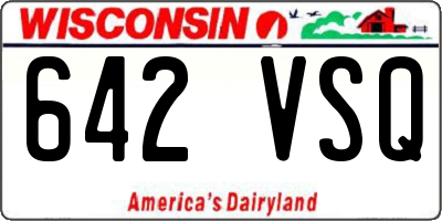WI license plate 642VSQ