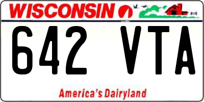 WI license plate 642VTA