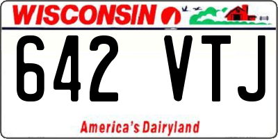 WI license plate 642VTJ