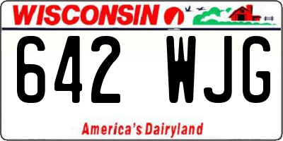 WI license plate 642WJG