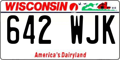 WI license plate 642WJK
