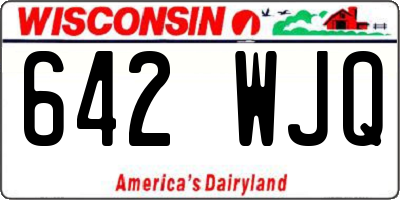 WI license plate 642WJQ