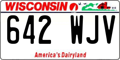 WI license plate 642WJV