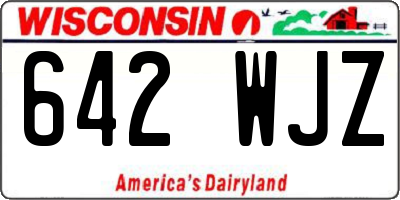 WI license plate 642WJZ