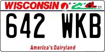WI license plate 642WKB