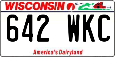 WI license plate 642WKC