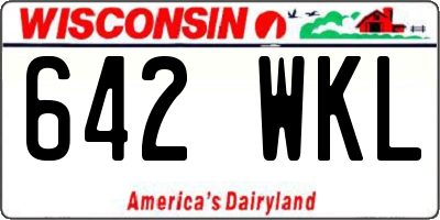 WI license plate 642WKL