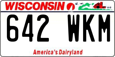 WI license plate 642WKM