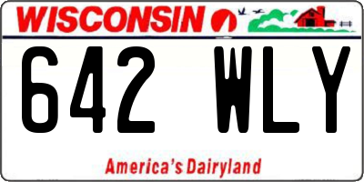 WI license plate 642WLY