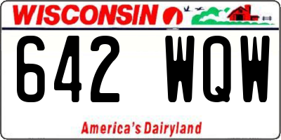 WI license plate 642WQW