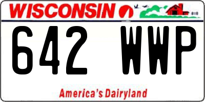 WI license plate 642WWP