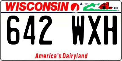 WI license plate 642WXH