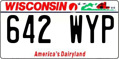 WI license plate 642WYP