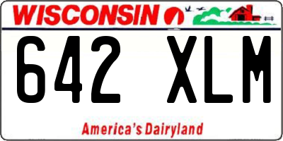 WI license plate 642XLM